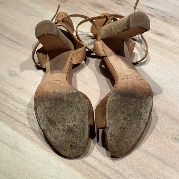 Manolo Blahnik Block Heel Sandals - Picture 3 of 6